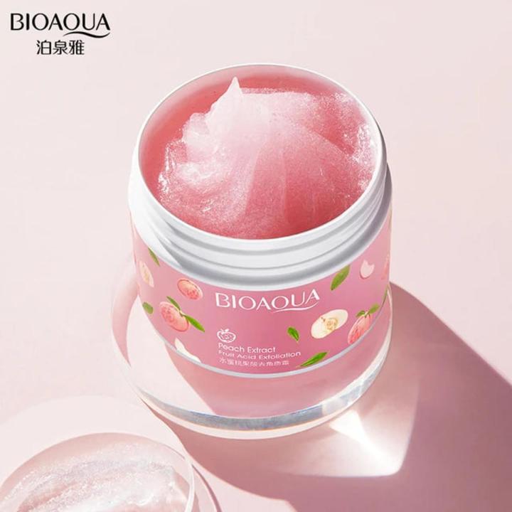 BIOAQUA Peach Body Scrub for Deep Exfoliation, Keratin Removal &amp; Smooth Skin