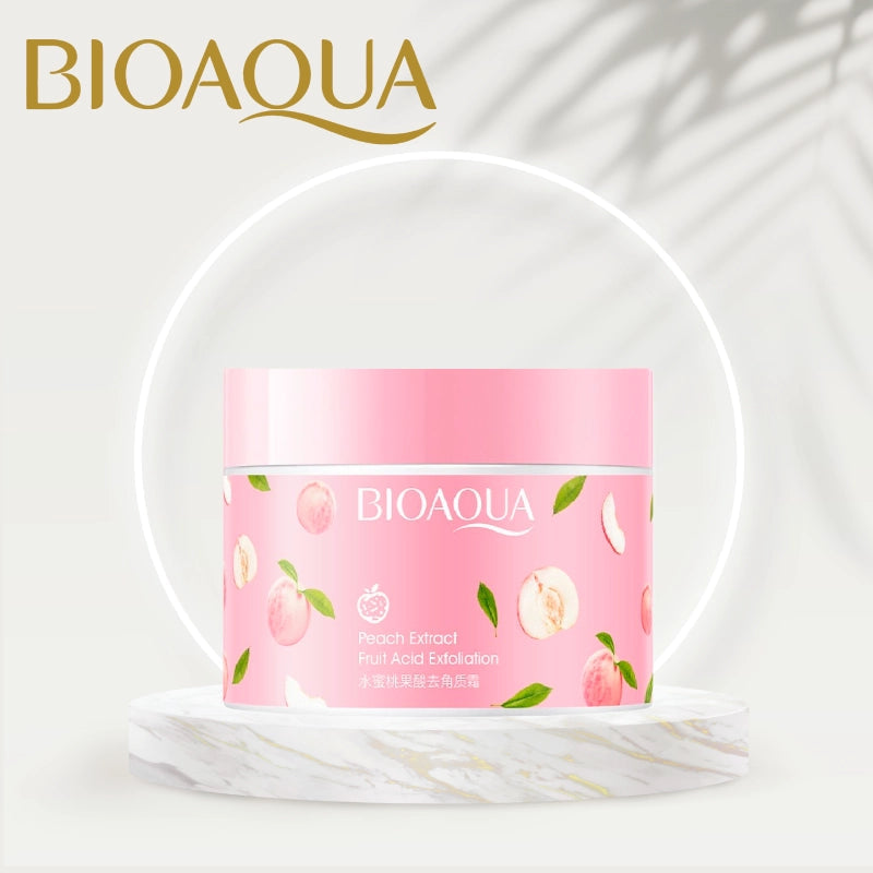 BIOAQUA Peach Body Scrub for Deep Exfoliation, Keratin Removal &amp; Smooth Skin