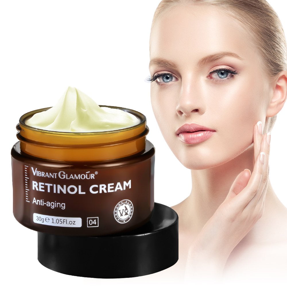 VIBRANT GLAMOUR Retinol Cream for Deep Collagen Regeneration, Wrinkles &amp; Pore Tightening – 30g